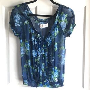 NWOT Abercrombie & Fitch Floral Blouse